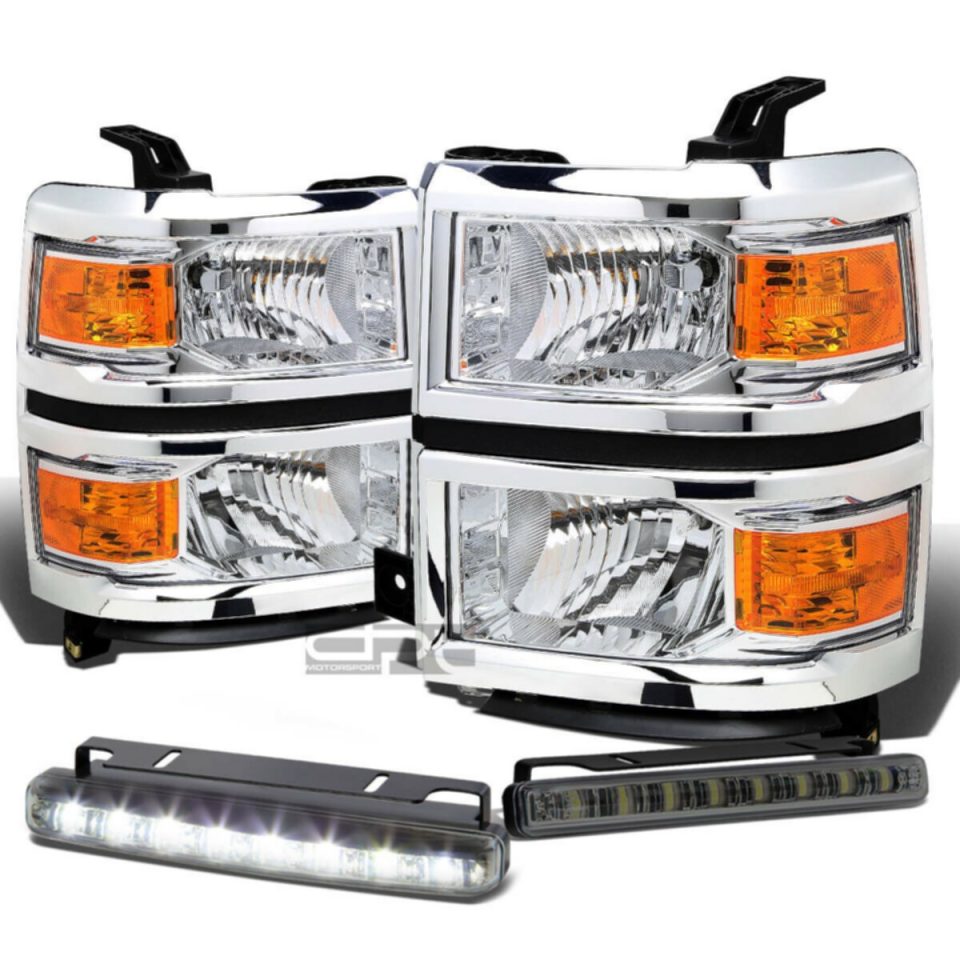 Lightweight CHROME HEADLIGHT+AMBE