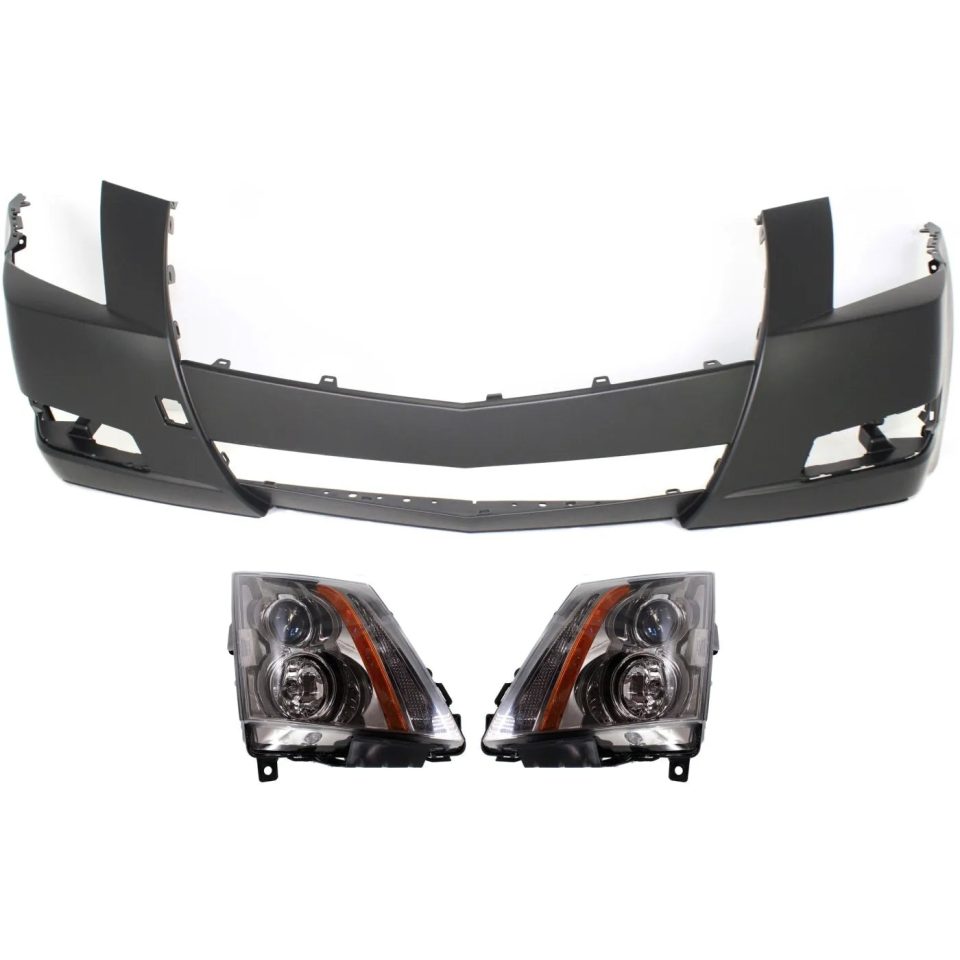 Supreme Dining Bumper Cover Headlight For 2008-2014 Cadillac CTS Kit
