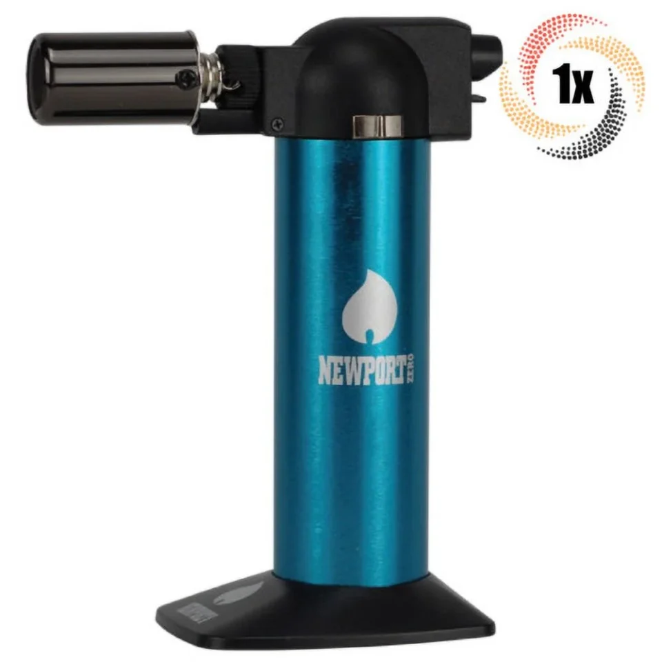 Baking 1x Torch Newport Zero Cyan Regular 6 Butane Torch | Turbo Charged