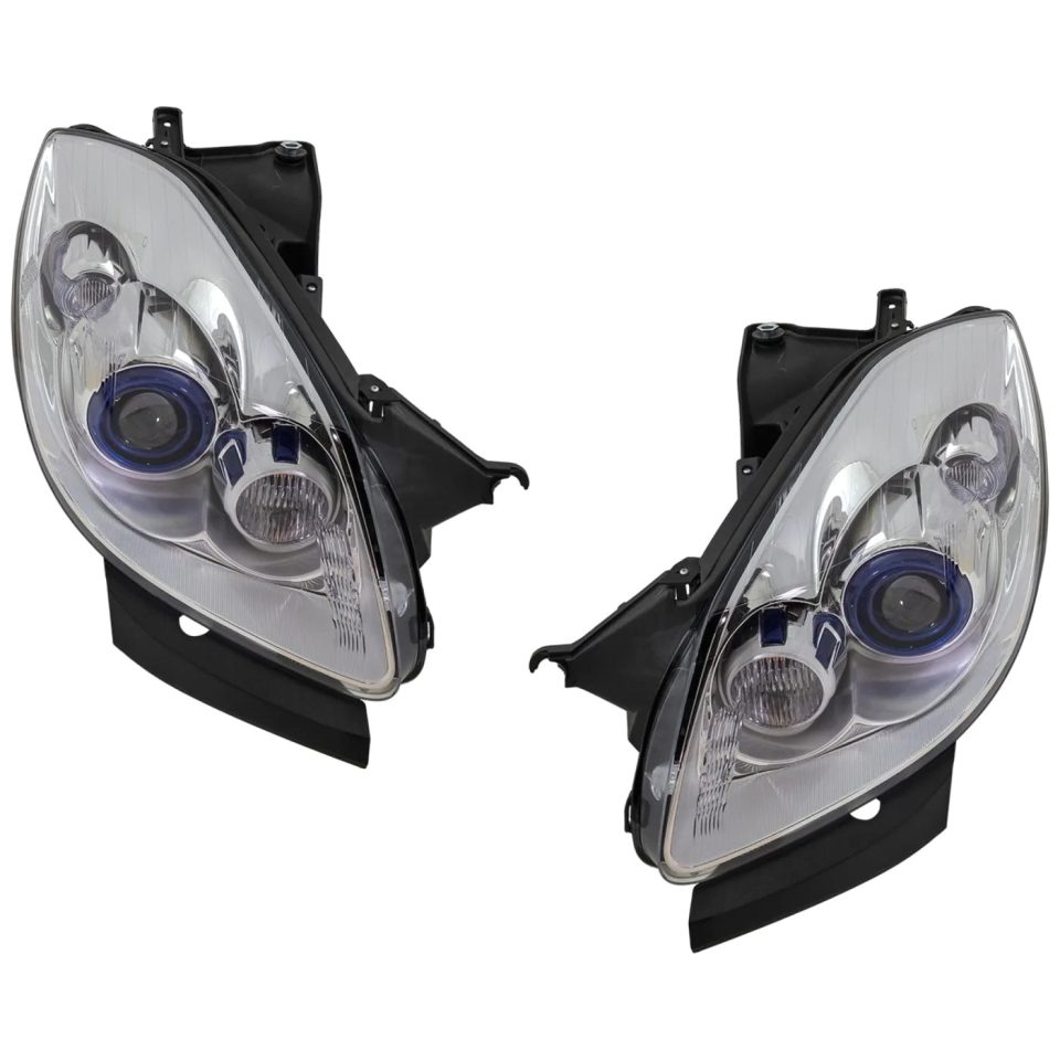 Cleaning Headlight Set For 2008-2012 Buick Enclave Driver Passenger w/ bulbs Halogen CAPA