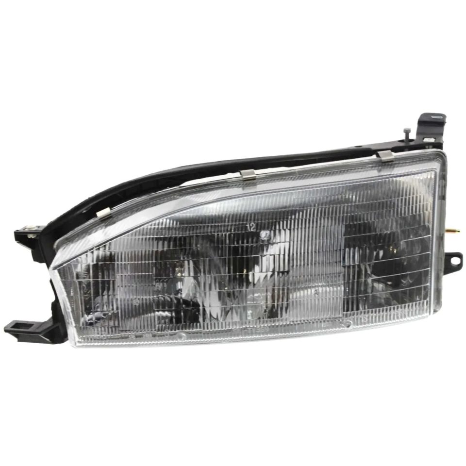 Natural Headlight For 92 93 94 Toyota Camry 92 Camry DLX USA Built Left With Bulb