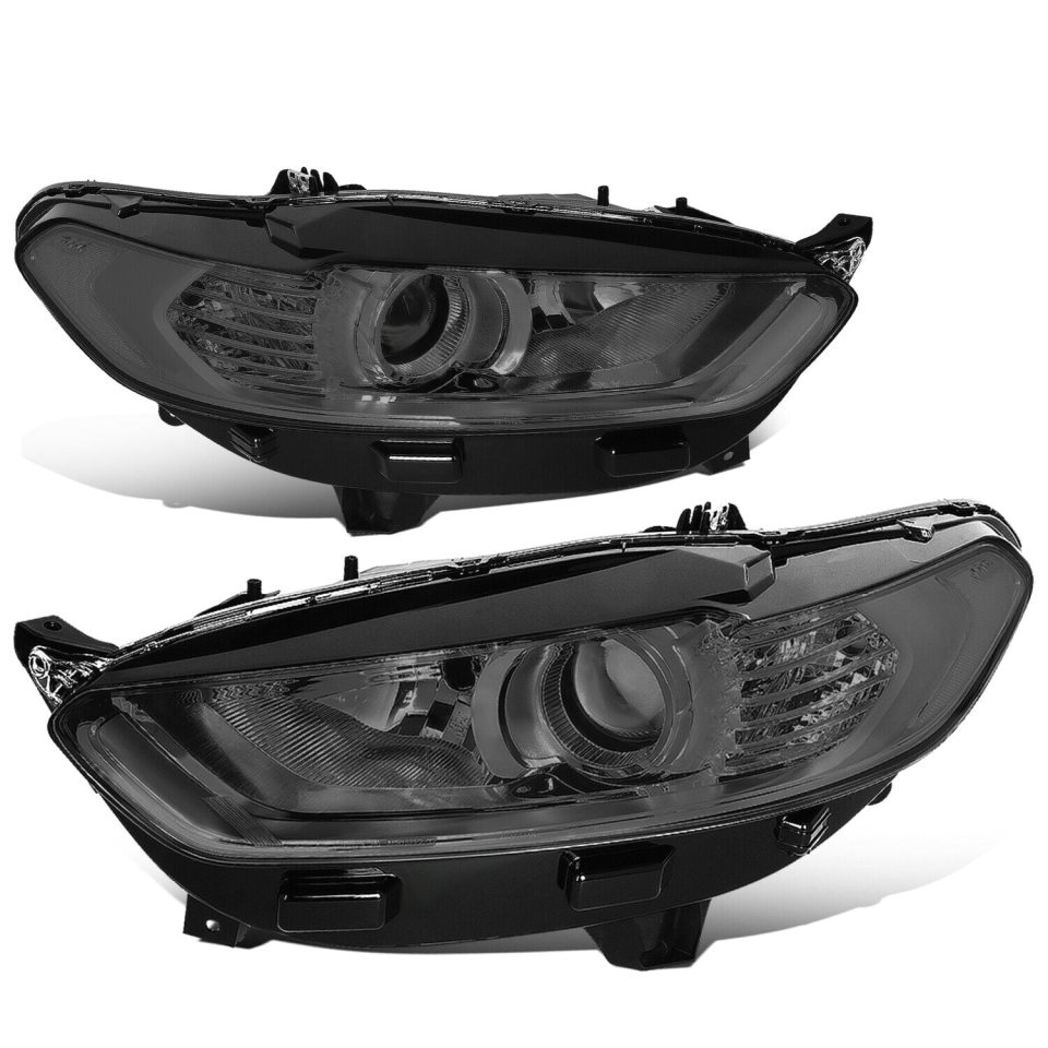 Cast Iron Baking 13-16 d Fusion Factory Style Projector Smoked Lens Headlights Headlamp