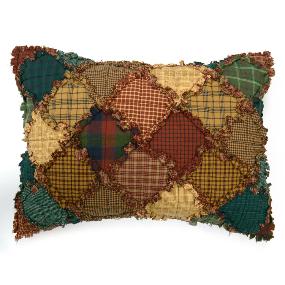 Prime Home Pillow Sham - Campfire by Donna Sharp - Lodge Decorative Pillow Cover with Patchwork Pattern - Standard
