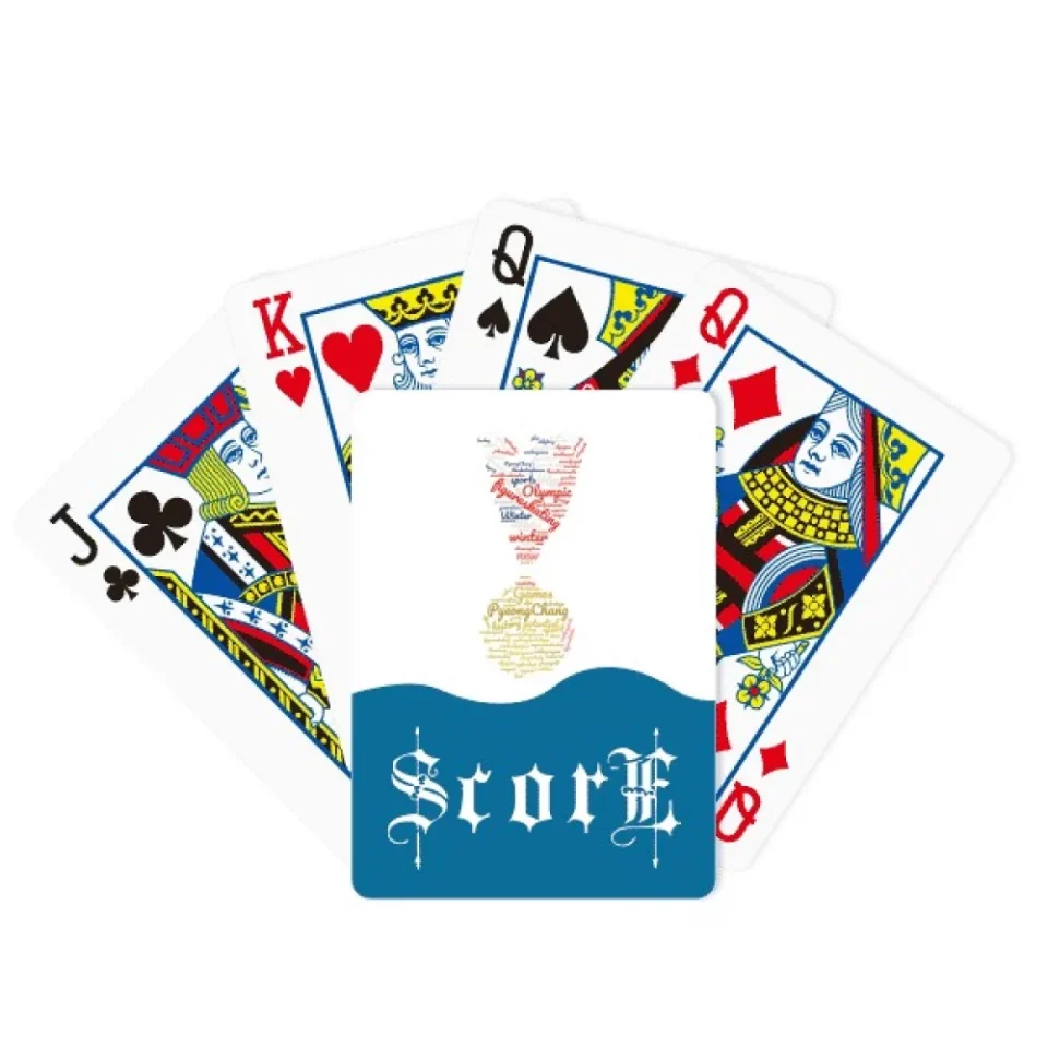 Premium Best-Selling winter medal win wordcloud score poker playing card index game