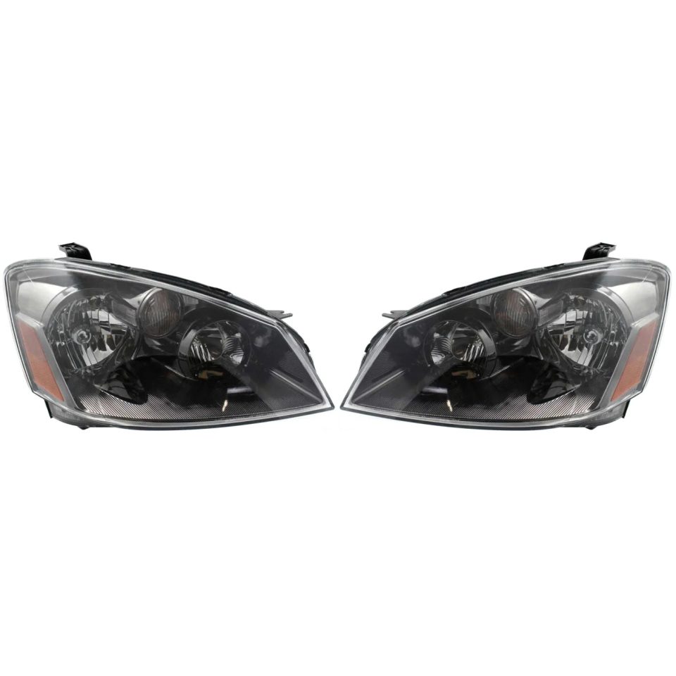 Outdoor Top-Rated 05-06 Replacement Black Headlight Pair For Nissan Altima 4 Door Sedan w/Bulbs