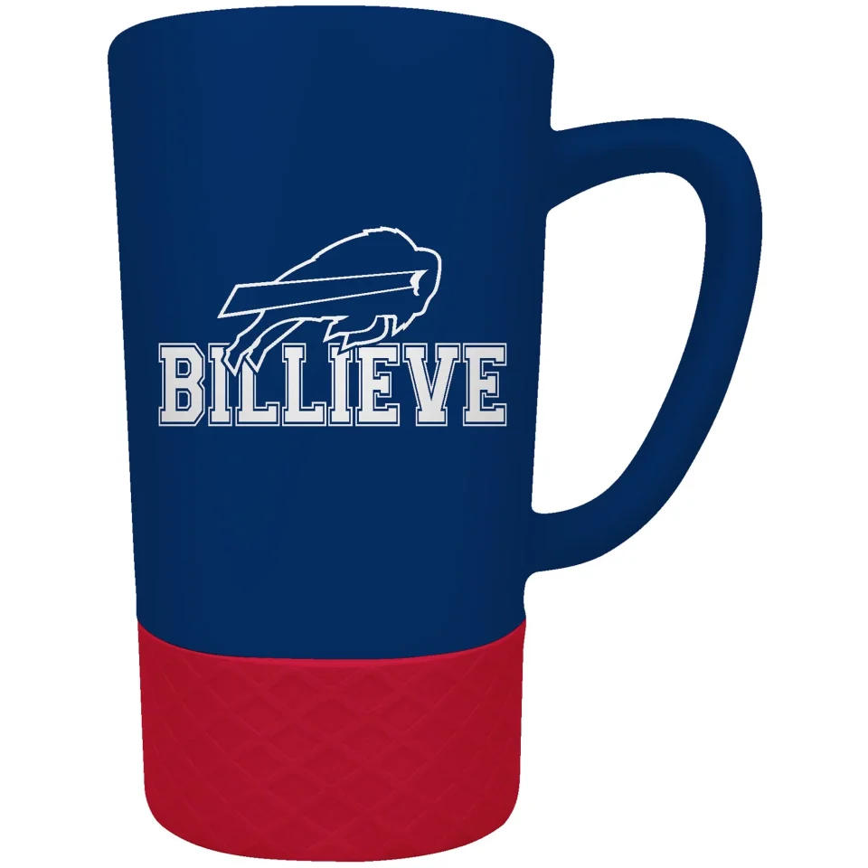 Non-Toxic Leak-Proof Buffalo Bills Team Logo 16oz. Rally Cry Jump Mug