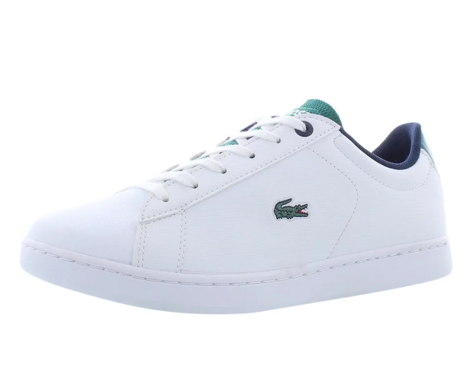 Prime Lacoste Carnaby Evo Womens Shoes Size 4, Color: White/Green
