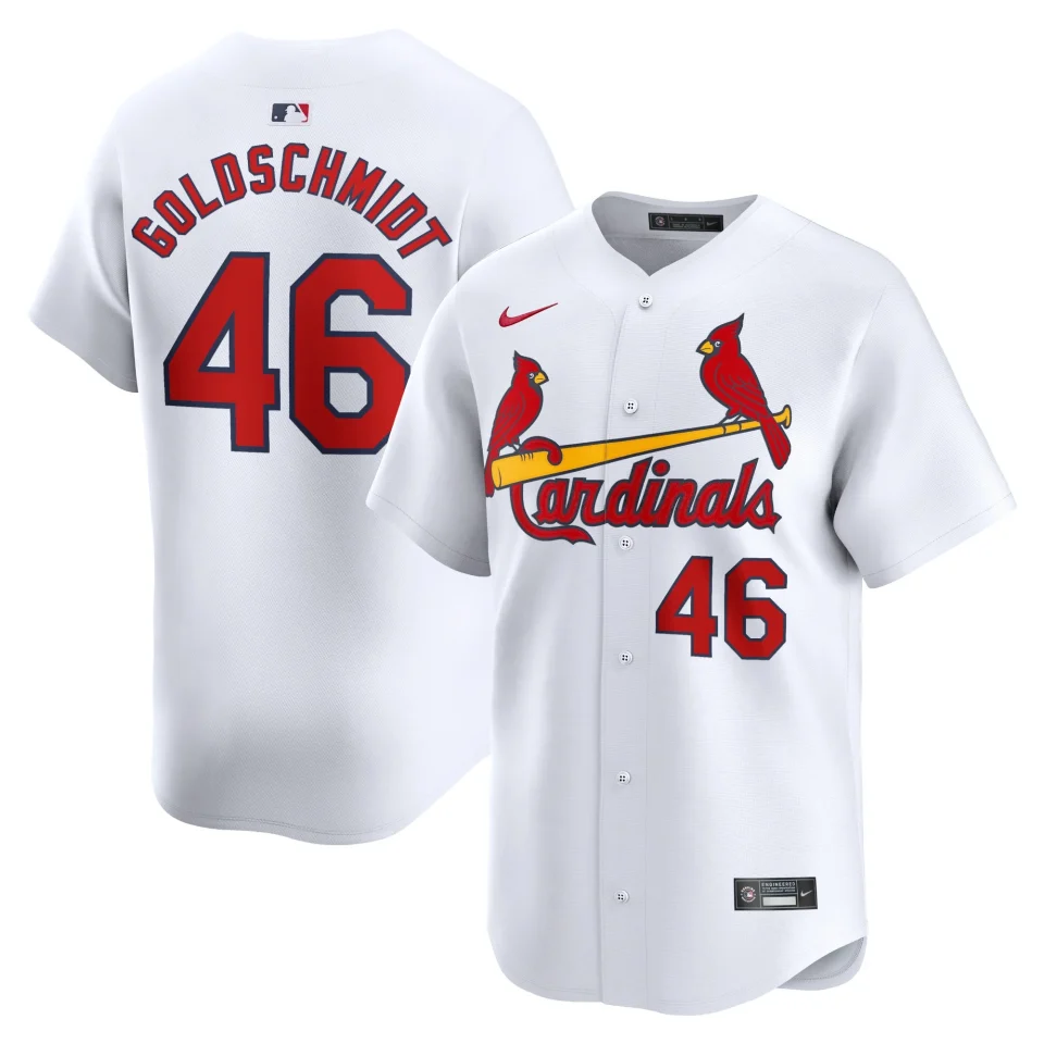 Frosted Portable Men's Nike Paul Goldschmidt White St. Louis Cardinals Home Limited Player Jersey
