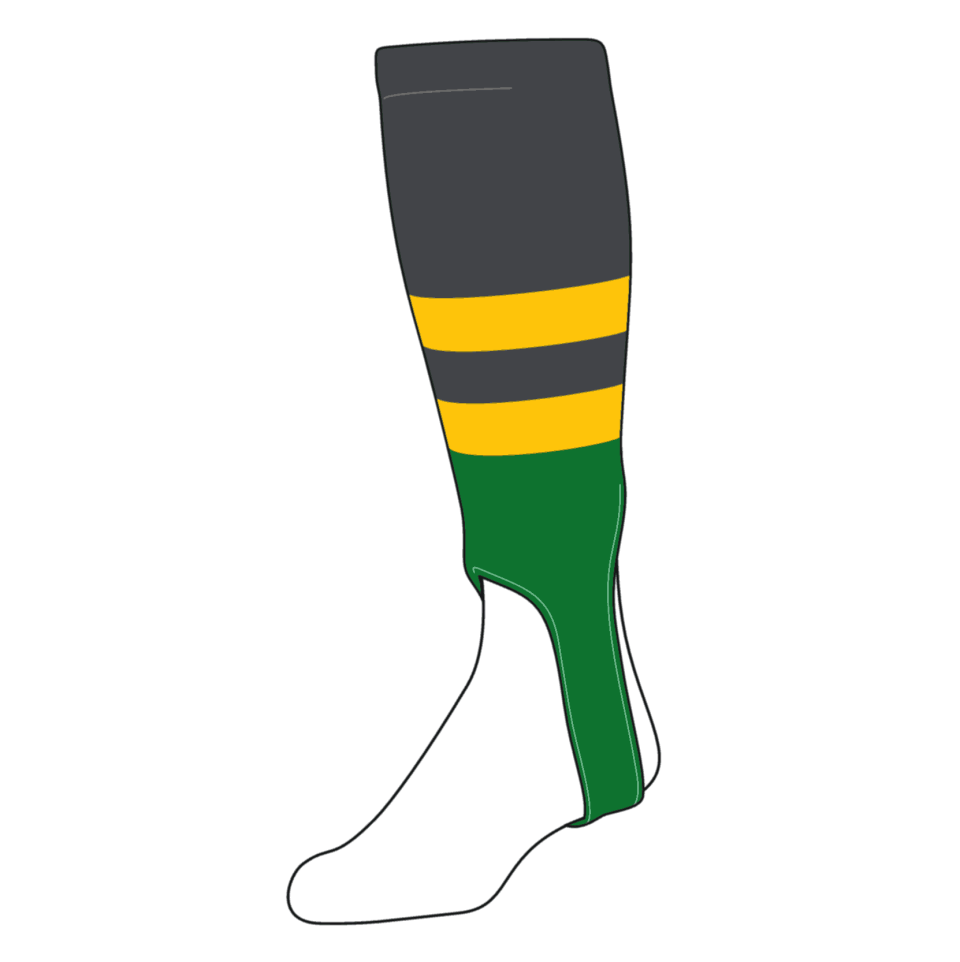 Supreme Eco-Friendly TCK Baseball Stirrups Large (300G, 5in) Graphite, Gold, Kelly