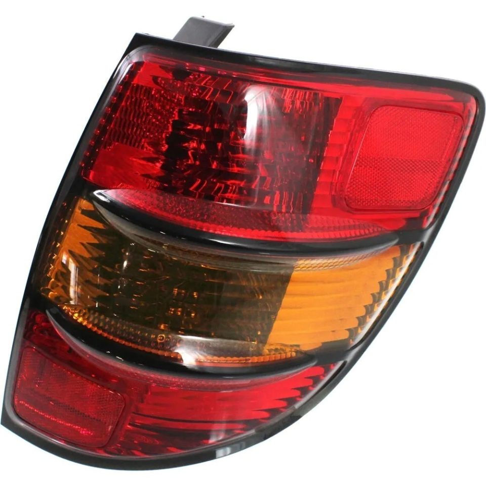 Cast Iron Clear Halogen Tail Light For 2003-2008 Pontiac Vibe Right Amber & Red Lens w/ Bulb(s)