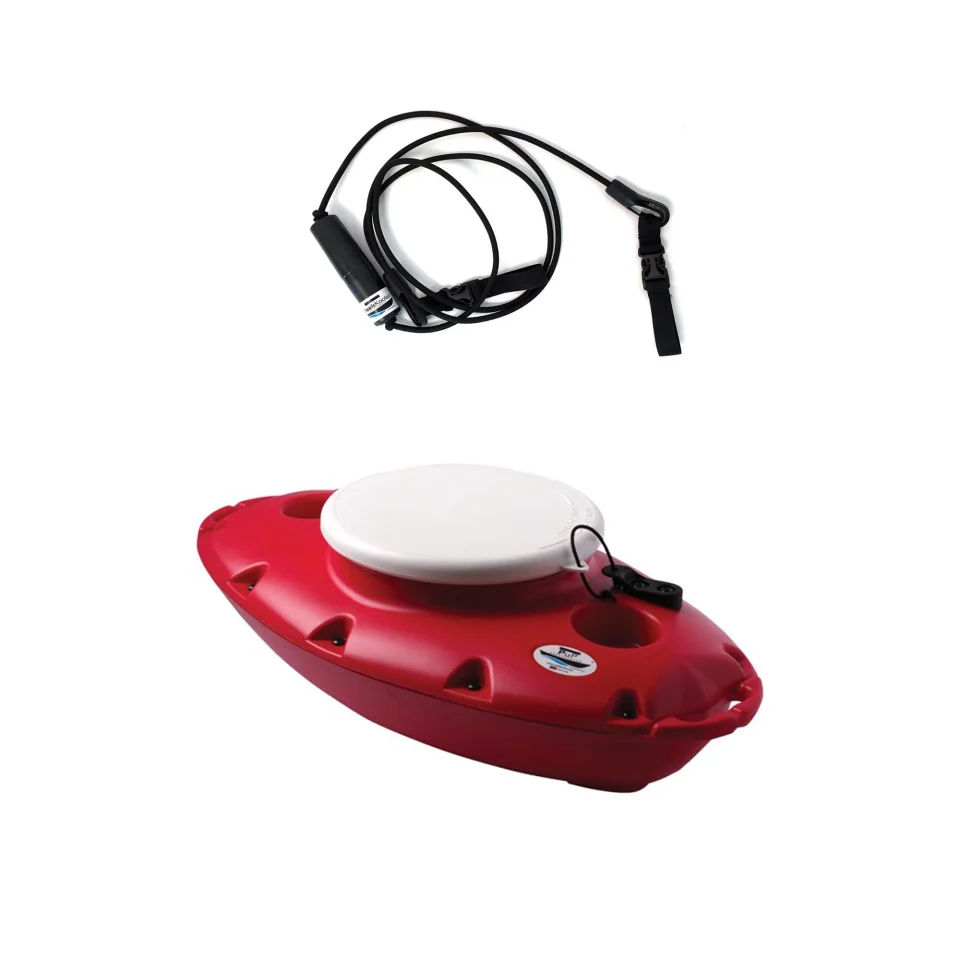 Value CreekKooler 15 Quart Floating Beverage Portable Pup Cooler w/ 8' Tow Rope