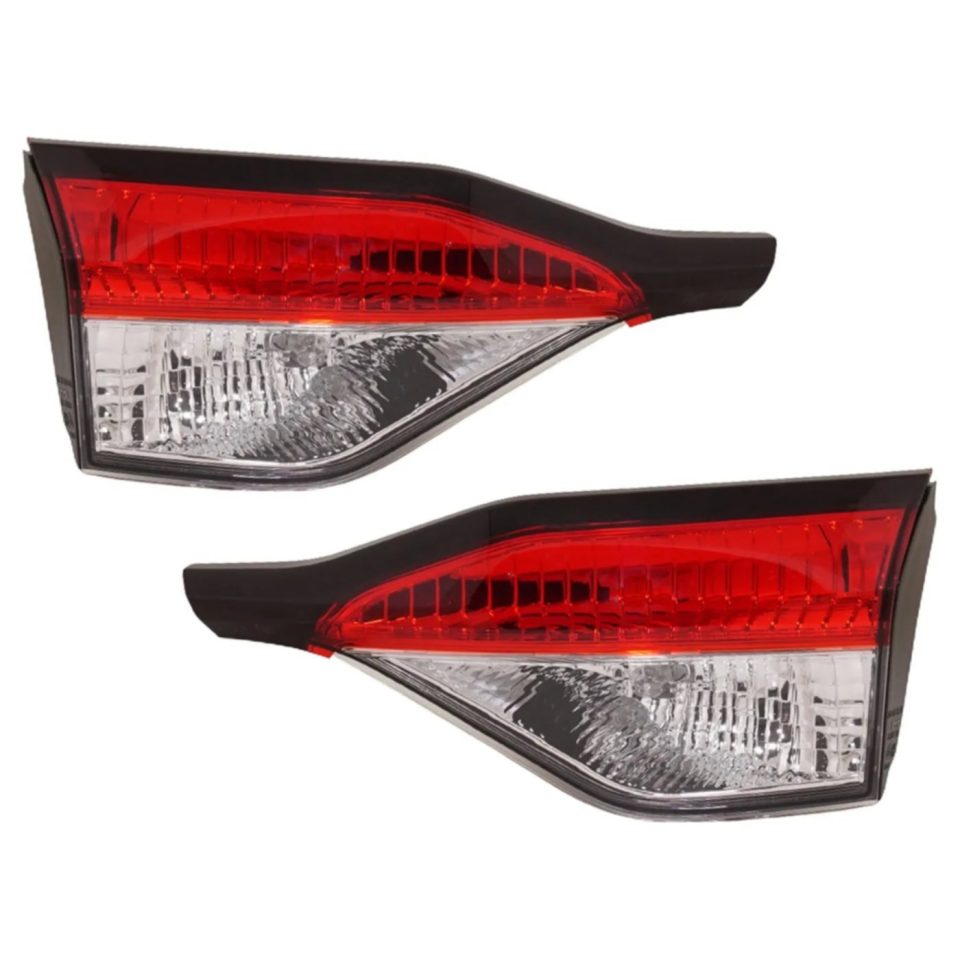 Safe Upgraded Tail Light Set For 2020-2022 Toyota Corolla Left Right Inner with bulb Halogen