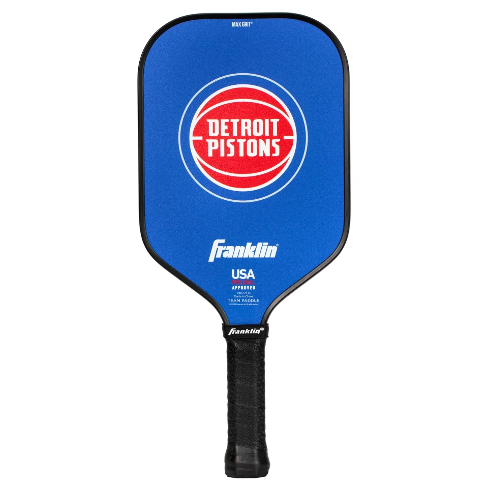 Office Franklin Sports NBA Detroit Pistons Pickleball Paddle - Official NBA Team Pickleball Paddles - USAP (USAPA) Approved Premium Quality Pickleball Paddles - Authentic Team Logos + Colors