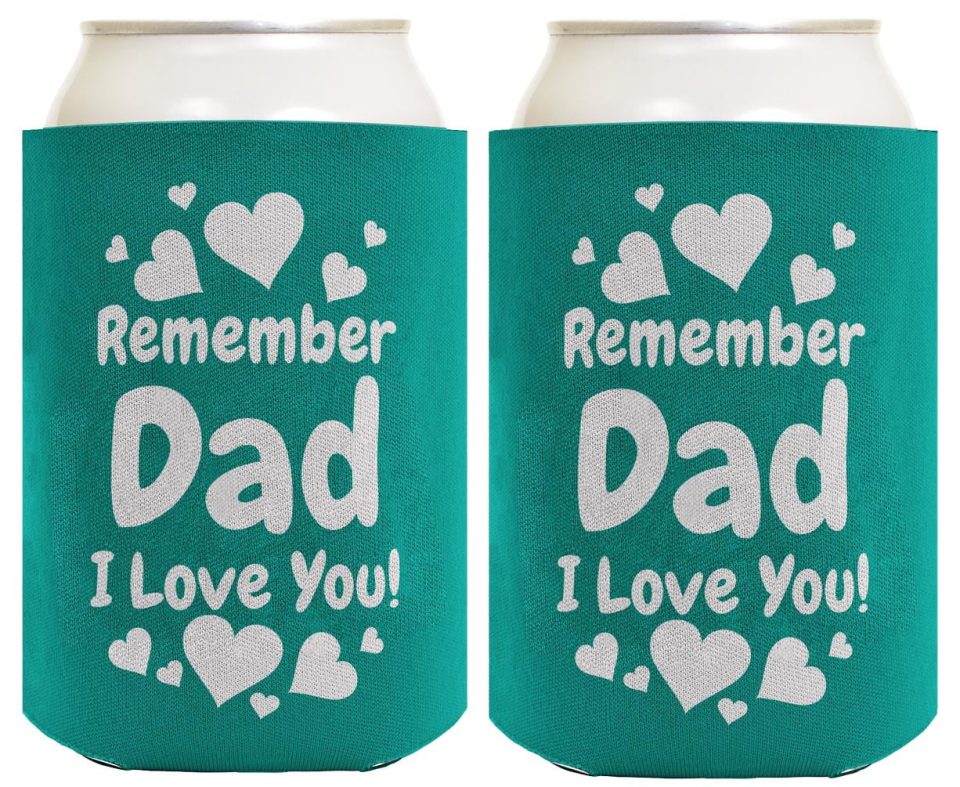 Storage Top-Rated ThisWear Gifts for Dad Remember Dad I Love You 2-Pack Can Coolies Drink Coolers Dad